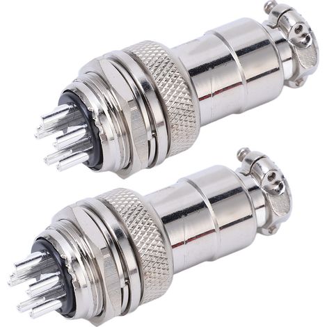 Connecteur mâle-femelle aviation 5 broches de 20 mm (1/5)