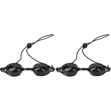 2 paires lunettes de protection oculaire IPL anti-lumière rouge, blocage lumineux, sécurité laser LED pour taches de rousseur, noir. (1/5)