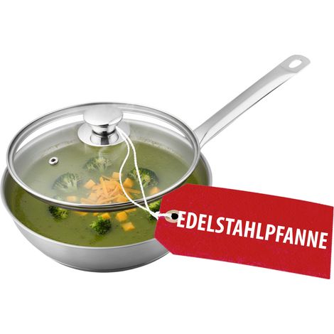 Pfanne MagicHome Chloe, 28 cm, 4 Lit., mit Glasdeckel, Edelstahl (1/5)