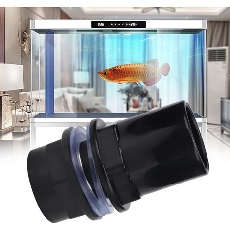 Set di 5 raccordi per tubo flessibile per acquario in PVC, connettore dritto, accessori per acquario (32 mm) -Crezuo