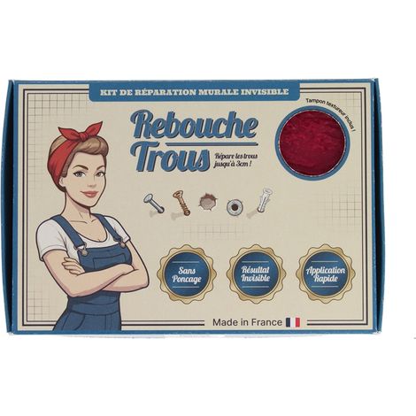 Le Rebouche Trous - Kit de réparation murale Crépis intérieur (1/5)