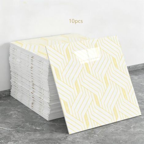 10 láminas de papel pintado autoadhesivo que imitan azulejos de cerámica (efecto cerámico, dimensiones: 30 x 30 x 0,8 cm) (1/5)