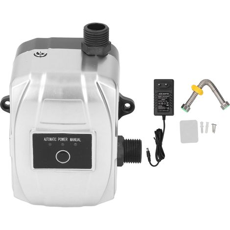 GARRYFIZH Surpresseur d'eau 25 m de hauteur de refoulement, calibre DN15, manuel/automatique, recirculation intégrée pour jardin, 180 W