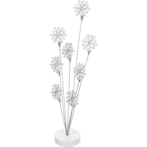 Présentoir Photos en Métal Forme Flocon de Neige Porte-Photos Multifonction Pinces pour Notes et Cartes Support Bureau Stable Antidérapant Accessoire Déco Maison Compact et (1/5)