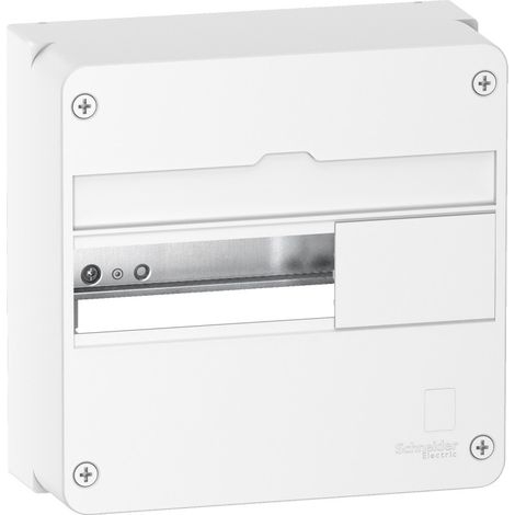 Schneider Electric – Coffret électrique 13 modules 1 rangée – Montage saillie – IP30 – 63A – Matière techno-plastique – R9H13401