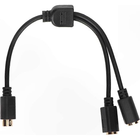 4-poliges Mini-DIN-Y-Adapterkabel, 0,8 Fuß (ca. 24 cm), für TV-Anschluss, geteiltes Patchkabel (1/5)