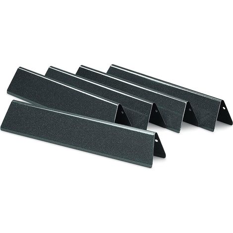 7636 Flavorizer Bar pour Weber Spirit I & II E310 E320 E330 S310 S320 S330 Serie(avec Boutons de brûleur avant), 38,9cm émail Plaque Chauffante Cache bruleur Barbecue Gaz