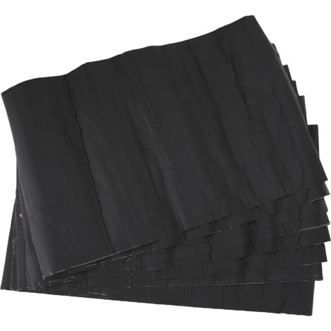 Lot de 8 protections adhésives imperméables en PVC pour poteaux en bois carrés et ronds de 3 à 5 pouces. (1/5)