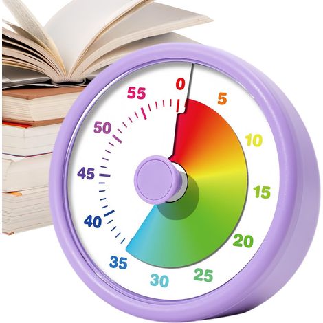 Minuteur Visuel,Outil de Gestion du Temps Silencieux Minuteur Numérique pour Classe - pour Maison École Cuisine Chambre Bibliothèque Bureau Salle de Sport Travail Étude Cuisson Jeu (1/5)