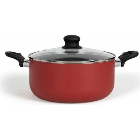 Livoo MEP151R Kochtopf 28 cm Rot antihaftbeschichtet