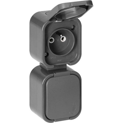 Toma eléctrica orno nt-6b2/p doble ip54 (1/2)