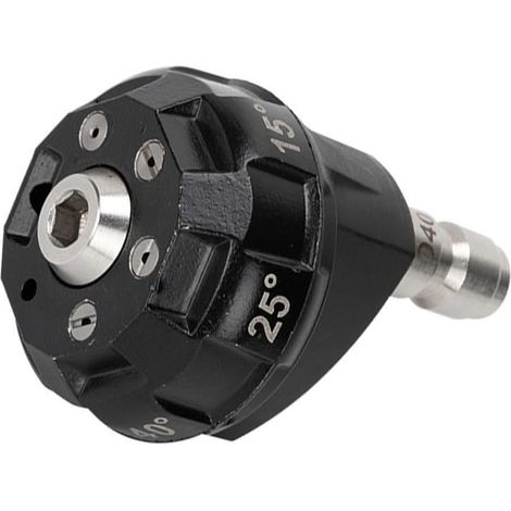 Buse de nettoyeur haute pression 6 en 1 4500 psi, modèles de pulvérisation réglables, connecteur rapide pour nettoyeurs haute pression Karcher, filtre en laiton et acier inoxydable, buse (1/5)