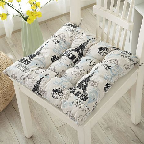 Lot de 6 galettes de Chaise 40x40, Coussin décoratif Coussin Coussin de Chaise Coussins de Jardin, Polyester (1/5)