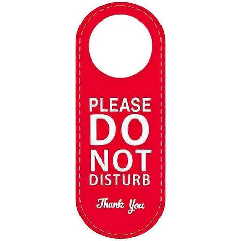 Panneau de porte double face « Ne pas déranger » pour porte de bureau, 22,5 x 8,5 cm, indicateur de confidentialité, couleurs assorties, 1 lot - Bon état (1/4)