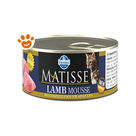 Farmina Matisse Cat Mousse Agnello  - Farmina Matisse Cat Mousse Agnello - Lattina Da 85 Gr