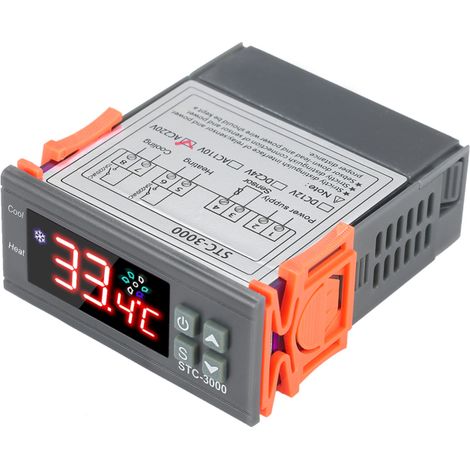 Controlador de temperatura por microcomputadora STC-3000, termorregulador digital de 110-220 V con sonda NTC y sensor de calor y frío. (1/5)