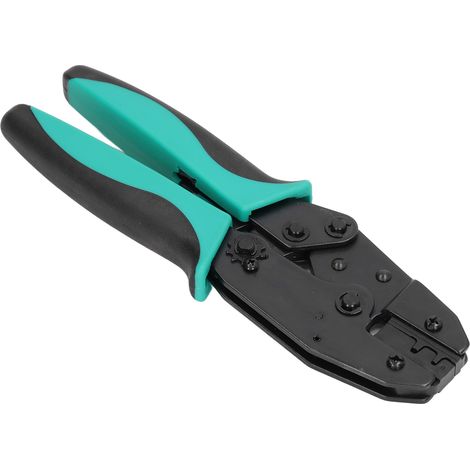 Pince à sertir à cliquet professionnelle pour cosses isolées avec poignée ergonomique antidérapante (1/5)