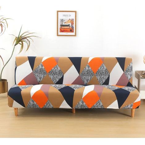 Schlafsofabezug ohne Armlehnen, passend für 3-Sitzer-Schlafsofas. Stretchmaterial, Einheitsgröße, waschbar. (1/5)