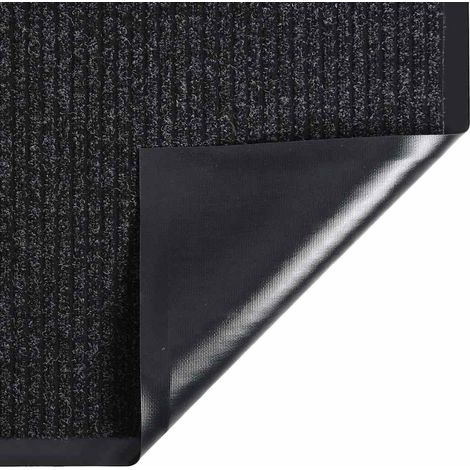 vidaXL Felpudo de rayas gris antracita 60x80 cm (1/2)