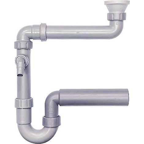 Adaptateur de vidange pour évier IKEA® Haas 1½" avec siphon d'espace DN50 (1/2)