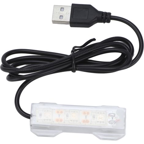 Lampe LED rouge pour aquarium, rechargeable par USB, en plastique, idéale pour les plantes aquatiques et l'aménagement paysager. (1/5)