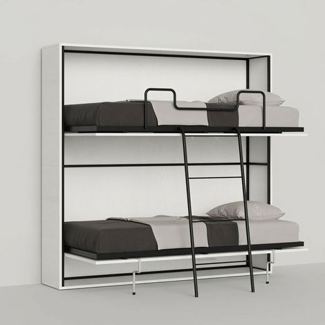 Litera abatible horizontal blanca 85x185cm Kando 2BF