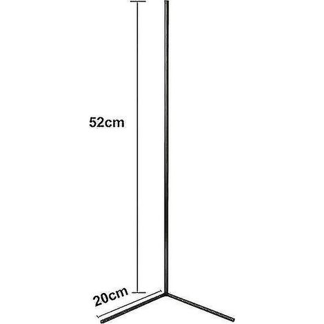 Lampe d'angle RGB sur pied, contrôlée par application Wi-Fi et télécommande, éclairage d'ambiance (noir) (1/5)
