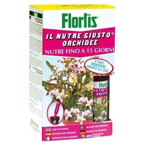 Concime Nutre giusto orchidee 6 flaconi da 35 ml cad Flortis (1/5)