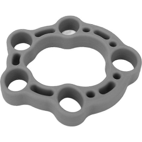 Accessoire d'exercice pour étirement des doigts et renforcement de la main (silicone souple) – Idéal pour l'arthrite et le syndrome du canal carpien (gris, résistance 50 lb) (1/5)