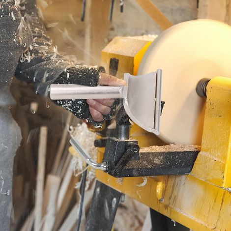 3,5 Zoll silberner Werkzeughalter für Holzdrehbänke, mit 16 mm Säule, kompatibel mit 16 mm Holzdrehbankbasen. (1/5)