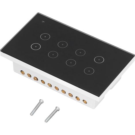 8-fach Smart-Schalter mit WLAN-Wandsteuerung und Touch-Funktion für Wohnungen, 95–250 V/AC