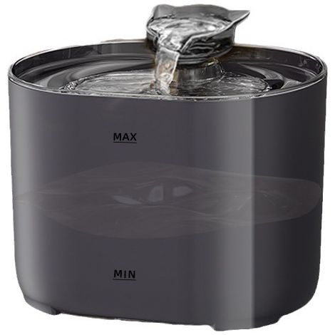 Fontaine À Eau Pour Animaux - 2 L - Filtration À 4 Étapes - Pompe Silencieuse 35 dB - Détecteur De Mouvement - Réservoir Transparent - Pour Chats Et Chiens