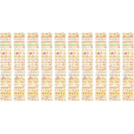 Lot de 10 autocollants décoratifs en ruban PET adhésif mignon motif dessin animé pour calendrier Type 4 (1/5)