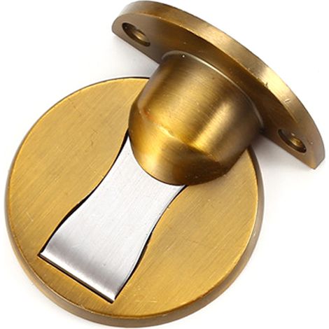 Stop Porte Magnetique - Acier Inoxydable - Pour Ecart Porte Sol 5 à 16 mm - Fixation Sans Perçage ou Vis - 1 Pièce (1/5)
