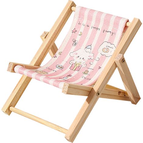 Support téléphone créatif en bois pour chaise de plage, support à main libre pour téléphone portable, accessoire photo pour décoration de bureau, modèles lapins 10x12x10cm (1/5)