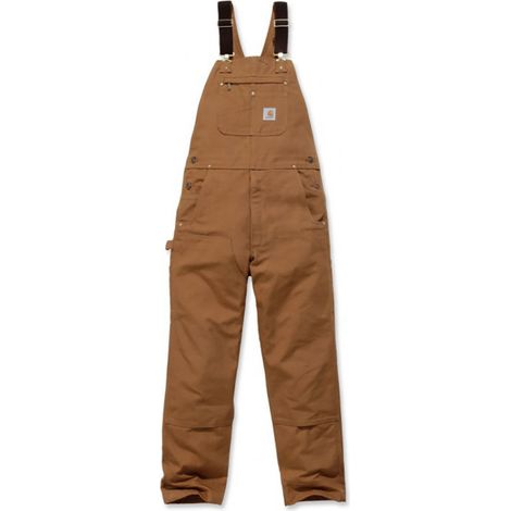 Salopette de travail Bib Overall marron CARHARTT - Taille: 46