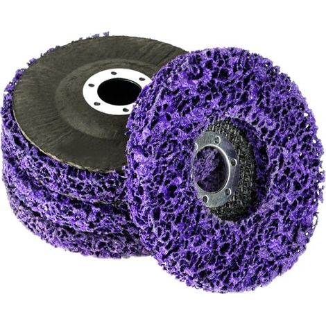 Allecto - Disco abrasivo de diamante morado - Discos de diamante para metalurgia - 4 piezas - Adecuado para rectificado - 125 mm de diámetro (1/5)