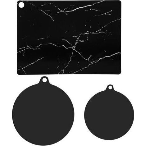 Lot de 3 tapis de protection pour plaque à induction (18 cm, 22 cm, 35 x 25 cm), protège-plaque à induction, protection pour plaque à induction, plaque de protection pour plaque à induction, protège-p (1/4)