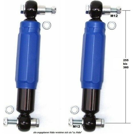 2x Achsstoßdämpfer A27510 Anhängerstoßdämpfer 1400/2800kg QUADRA blau Knott Alko