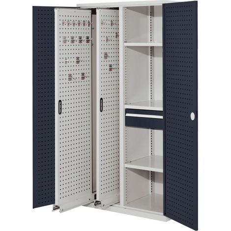 Kappes ®RasterPlan Vertikalschränke 1950x1000x600mm Modell 82 Lochplattentüren anthrazitgrau