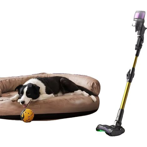 Aspirateur à balai, 55 kPa de puissance d'aspiration, 60 minutes d'autonomie, bac à poussière de 1,5 L, moteur de 600 W, filtration en 7 étapes (1/5)