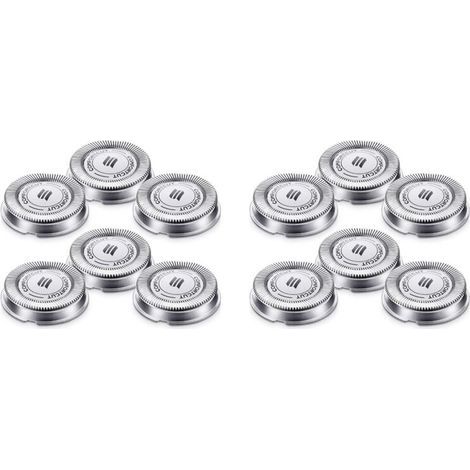 Lot de 12 Têtes de Rechange Compatibles Rasoirs Électriques Série 1000 2000 3000 Modèle SH30 (1/4)