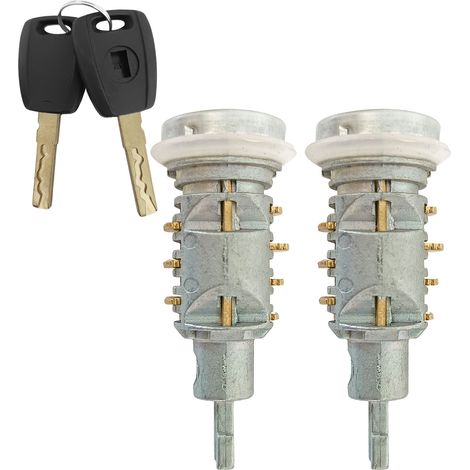 Suitable for Fiat car door lock cylinders, Fiat 2 extra-long door lock cylinders with double keys, car parts. (1/3)