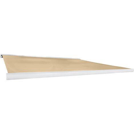 Home Deluxe - Toldo LED cofre completo ELOS eléctrico  color: arena, tamaño: 350 x 250 cm