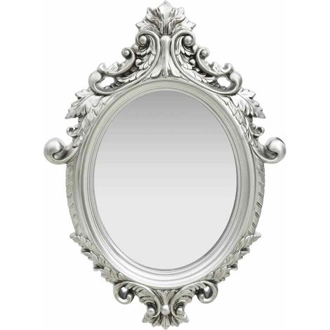 Miroir mural Style Moderne - style château 56x76 cm Argenté BV357082 - BonneVie (1/4)