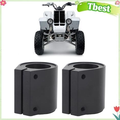 Tbest Collier d'échappement haute température 1 po Silver 2pcs 1in High Temp Exhaust Clamp Aluminum Butt Joint auto coffret Noire (1/5)