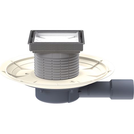 HL90Prblue-3020 Bodenablauf DN40/50 waagr., GV, befliesbarem Aufsatz