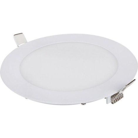 Lot de 1 Spot Led Encastrable Dimmable, 9W 6000K Blanc Naturel, IP65 Plafonnier Led Salle de Bain, Spot Led Extra Plat 35mm, Diamètre du Trou Φ130-135mm, AC 230V Éclairage de Plafond Pour le Salo
