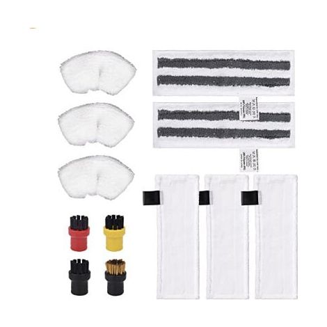 Paquete de 12 accesorios para limpiadores a vapor Karcher Easyfix SC1/SC2/SC3/SC4/SC5/SV7 (1/4)