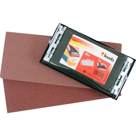 kwb 485170 Handschleifer-Set professionale, con 50 strisce di levigatura 93 x 230 mm 1 pz.